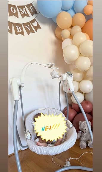 Baby Graco babysitter med gungfunktion vit och brun