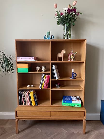 Bokhylla/Sideboard i ek - Marian Grabinski 60-tal för IKEA