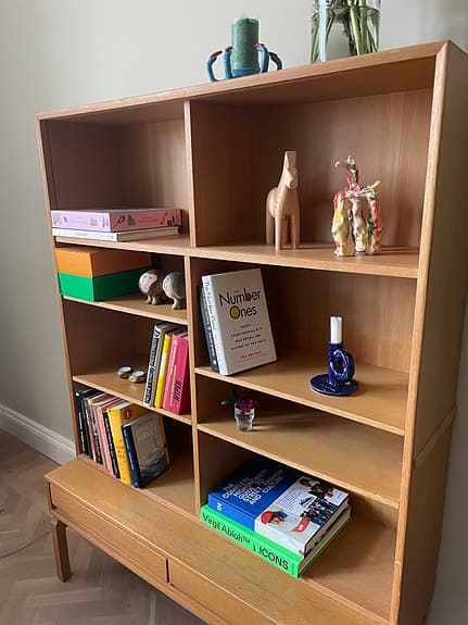 Bokhylla/Sideboard i ek - Marian Grabinski 60-tal för IKEA