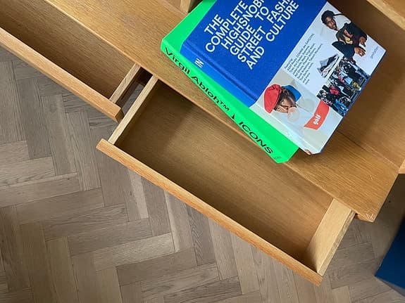 Bokhylla/Sideboard i ek - Marian Grabinski 60-tal för IKEA