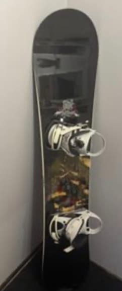 Ride snowboard med bindningar svart/vit