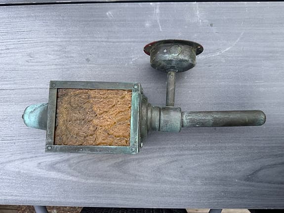 TRÄDGÅRDSBELYSNING, metall/tonat glas, 1900-talets senare del