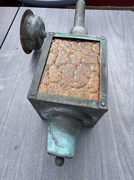 TRÄDGÅRDSBELYSNING, metall/tonat glas, 1900-talets senare del