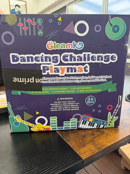 Gleamko Dancing Challenge lekmatta med ljus och musik