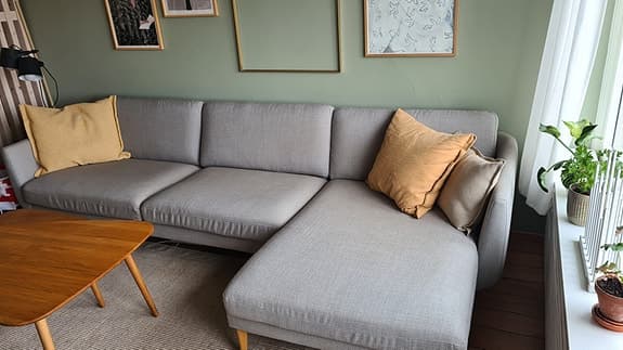 IKEA SKULTORP 4-sits soffa med schäslong