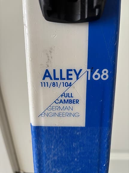 Völkl Alley 168 skidor med bindningar blå/vit