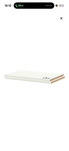 NYA Utrusta hyllplan vit 5 st