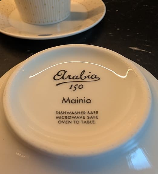 Arabia Mainio Sarastus Beige - Kopp, assiett, skål 8 st
