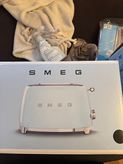 Smeg brödrost 2-skivor svart