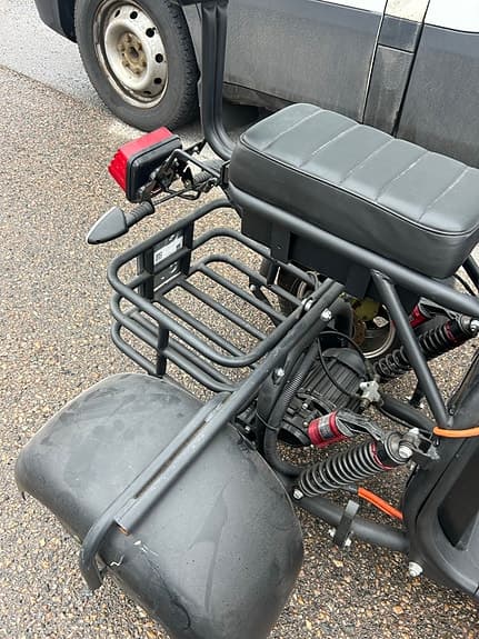 Elektrisk trehjulig scooter svart Shansu Electric Scooter 2021