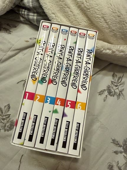 Rent-A-Girlfriend manga volym 1–6 engelska + 2st dubbelsidiga posters