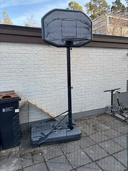 Basketkorg ställbar med fot