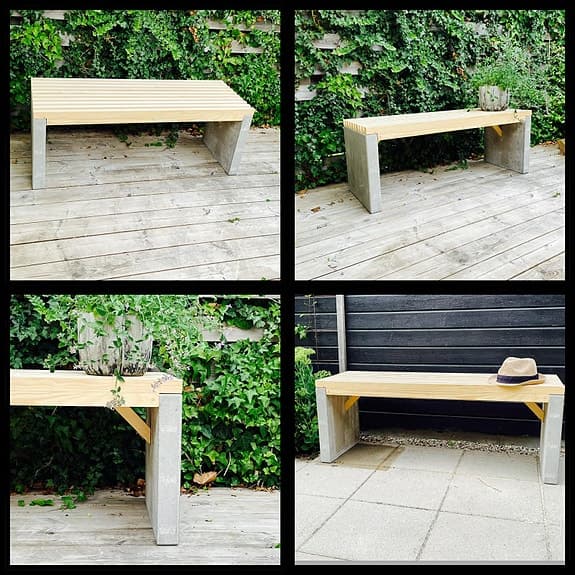 Betongbänk (med fraktalternativ)