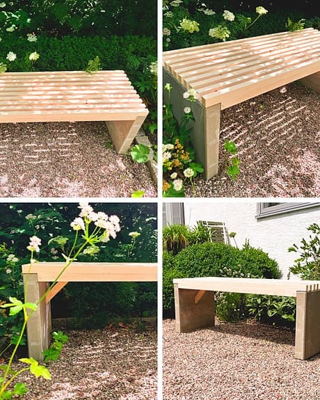 Betongbänk (med fraktalternativ)