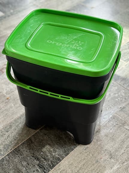 Bokashi komposthink svart/grön plast