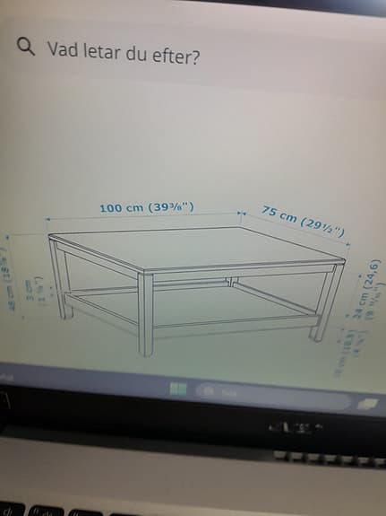 IKEA Havsta soffbord 100x75 cm vit