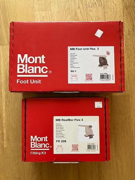Mont Blanc takräcke till Volvo v40
