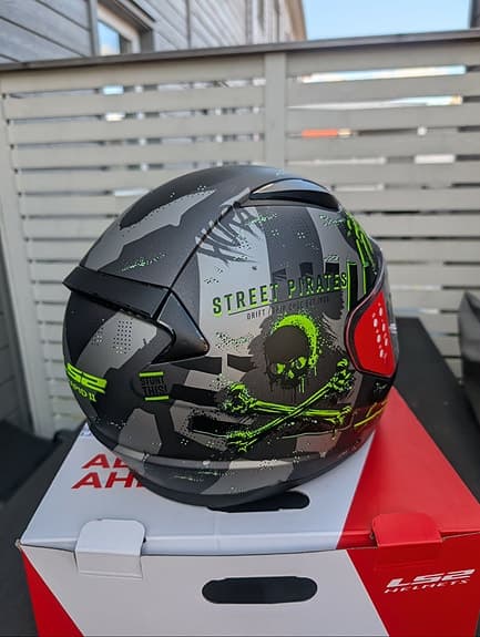 LS2 Rapid II Street Pirates MC-hjälm 3XL (65-66cm)