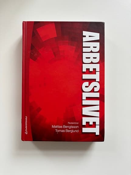 Kurslitteratur Arbetslivet Mattias Bengtsson Tomas Berglund studentlitteratur