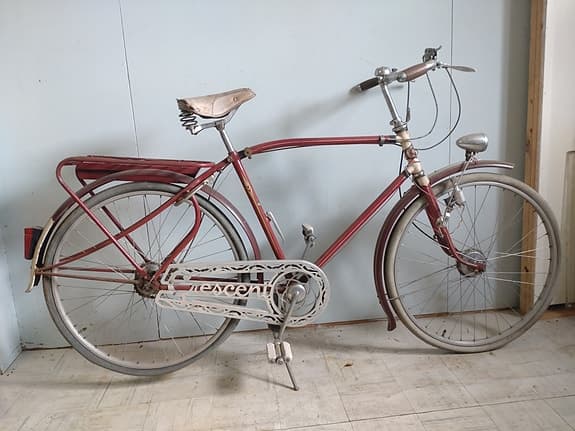 Crescent herrcykel 26" M röd