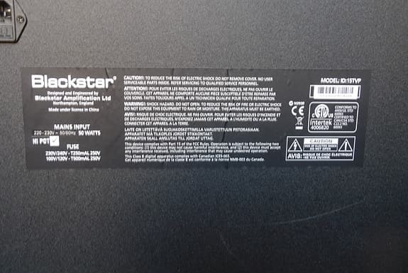 Blackstar ID:15 TVP gitarrförstärkare