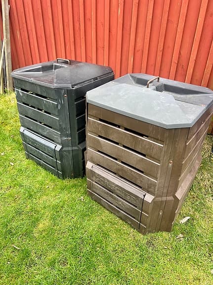 KOMPOST - Två Kompostbehållare - SOIL SAVER - Trädgårdsriket - Made in Sweden