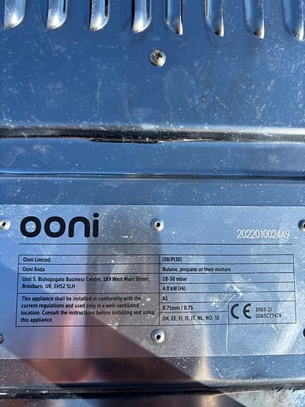 Ooni Koda pizzaugn gasdriven