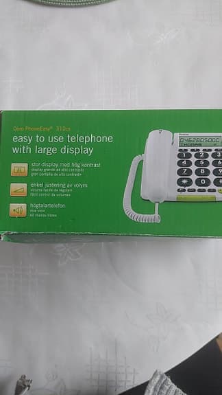 Doro PhoneEasy 312cs Stationär telefon, 3 stycken
