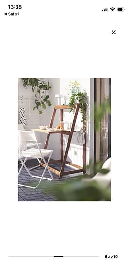 Ikea DJUPÖN fällbart bord brun - helt nytt bord till balkongen/ uteplatsen!