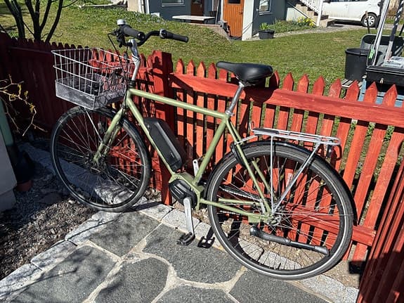Skeppshult stadscykel 28"  ramstorlek 55 cm grön