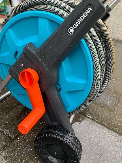 Gardena slangvagn med trädgårdsslang blå/grå