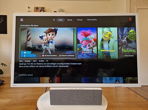 Philips 32" Smart-TV i nyskick – Unik design med kanonljud!