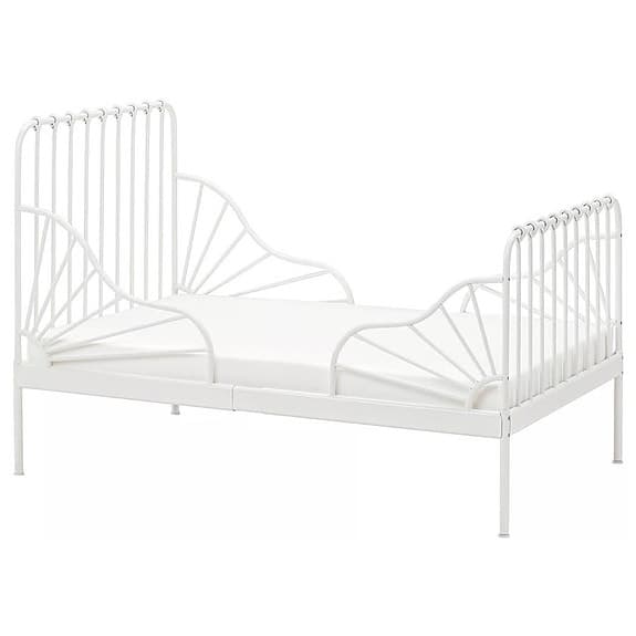 IKEA Minne barnsäng vit i metall