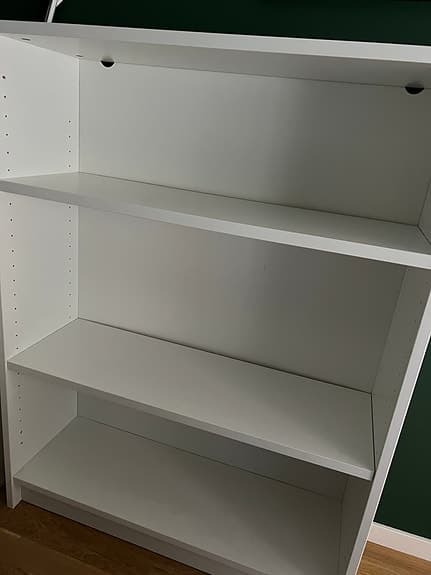 2 vita Billy bokhyllor