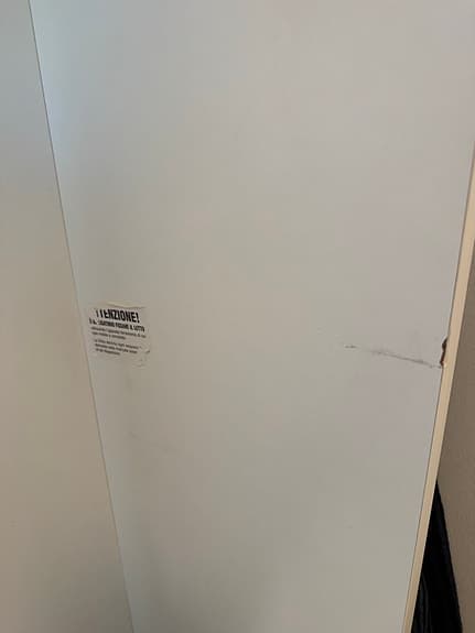 Sängskåp / Väggfällsäng – 110x200 med bäddmadrass