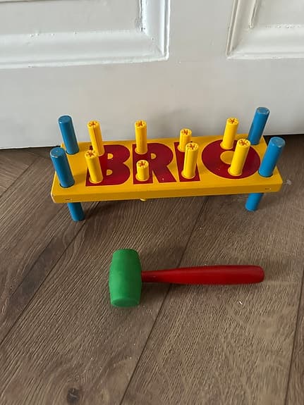 Brio bultbräda i trä, retro