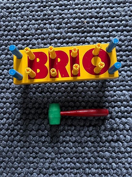 Brio bultbräda i trä, retro