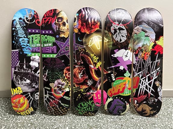 Skateboards konstverk limiterat 50 ex