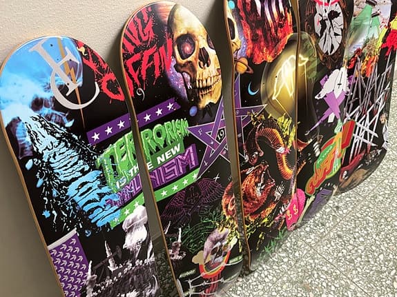 Skateboards konstverk limiterat 50 ex