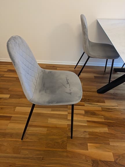 Mio matgrupp | Marmorlik skiva med 4 stolar