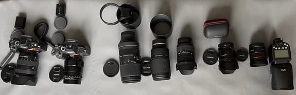 Sony A7R III monokrom, A7R IIIa, optik och blixt