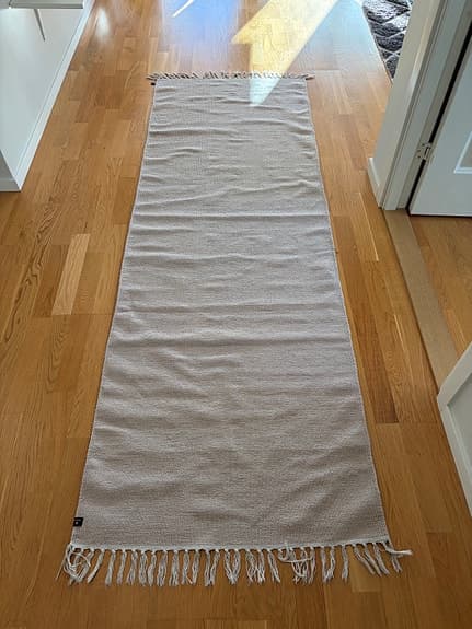 Himla Särö matta löpare 80x230 cm beige bomull