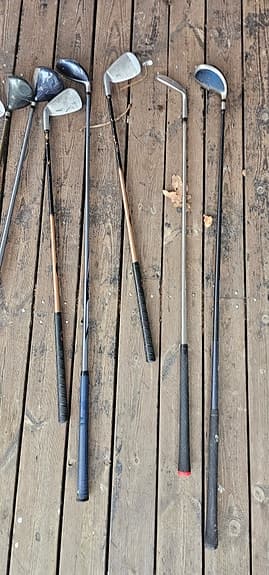 Golfklubbor blandade