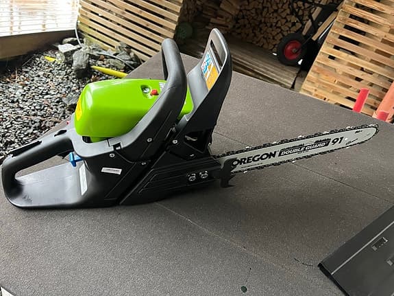 Motorsåg grön aldrig använd