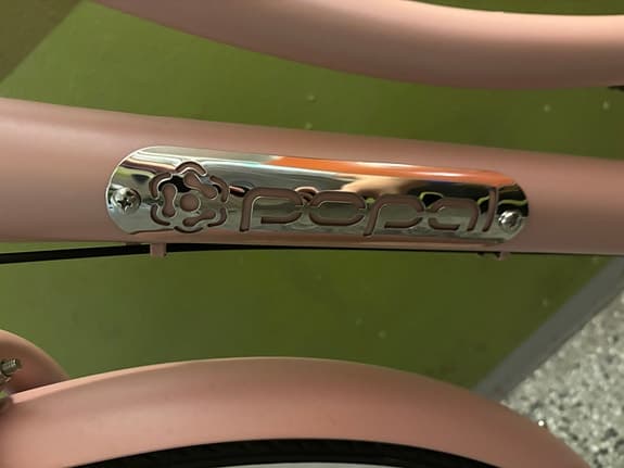 Popal damcykel i rosa