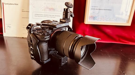 Sony A7S3 digital systemkamera med objektiv