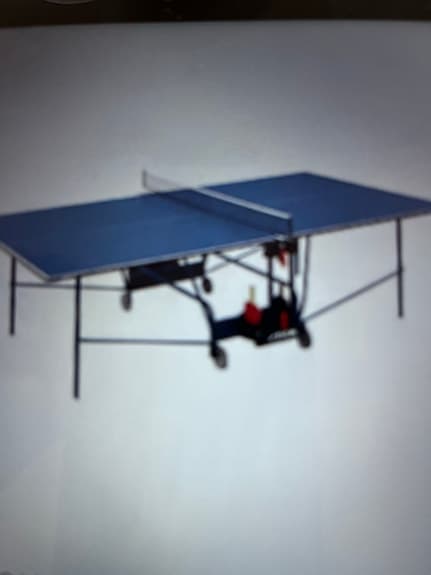 Stiga Winner Indoor - Bordtennisbord blå hopfällbart på hjul