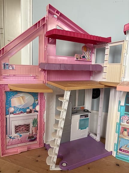 Barbie dockhus plast flerfärgat