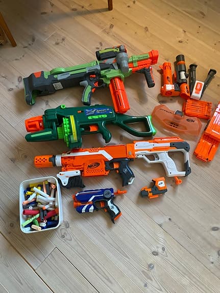 Nerf leksaksvapen set med pilar