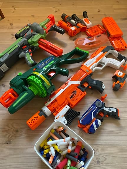 Nerf leksaksvapen set med pilar